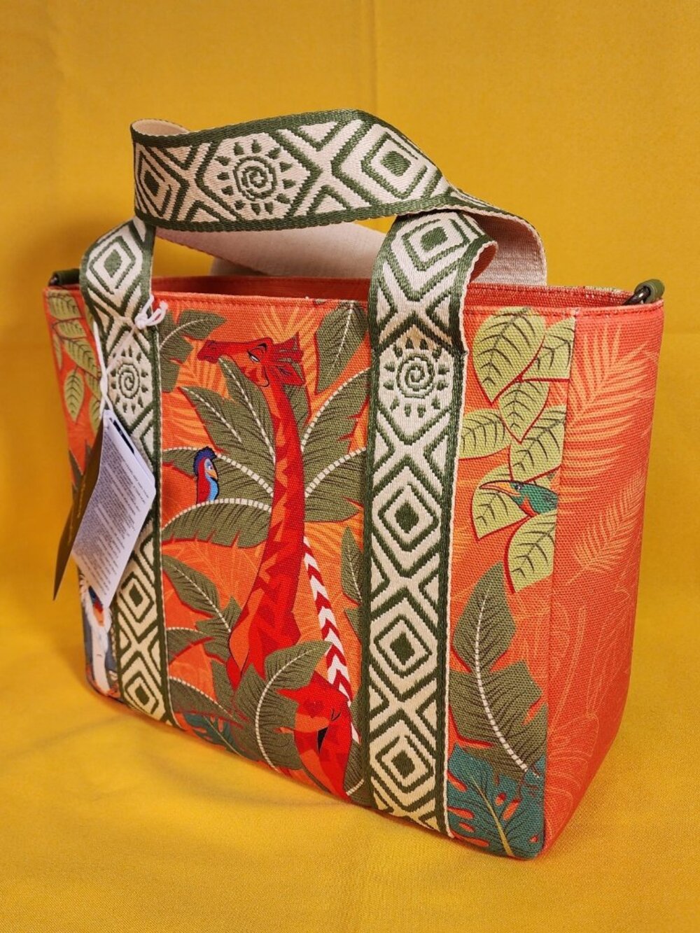 Loungefly Disney The Lion King Animals Printed Canvas Crossbody Tote Handbag NEW - Picture 7 of 11
